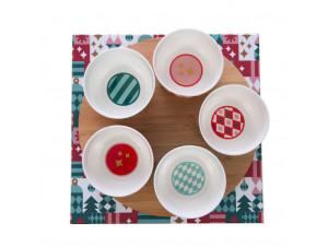 Coffret Apéritif 5 Bols Santa - Amadeus -  - 