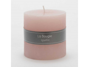 Bougie Gros Cylindre Rose 10 X 10 Cm lot De 6 - Amadeus -  - 