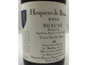 Beaune Premier Cru  Cuvée Clos des Avaux - Hospices de Beaune - 2018 - Red